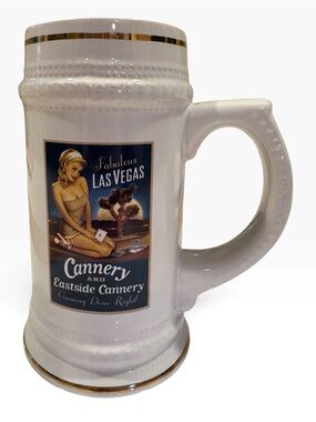 Eastside Cannery Las Vegas Pinup Beer Stein Ceramic Large